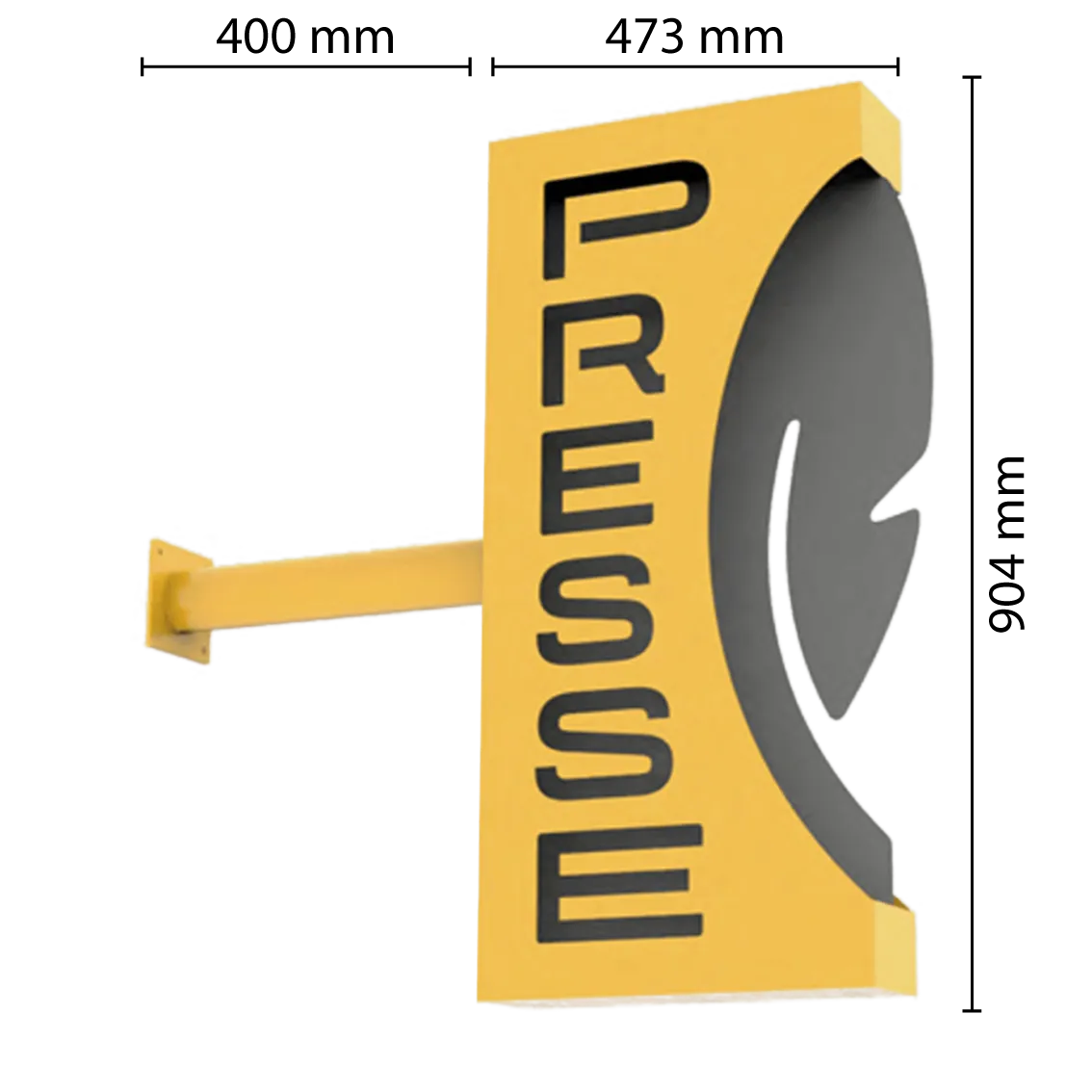 enseigne presse clasique taille standard