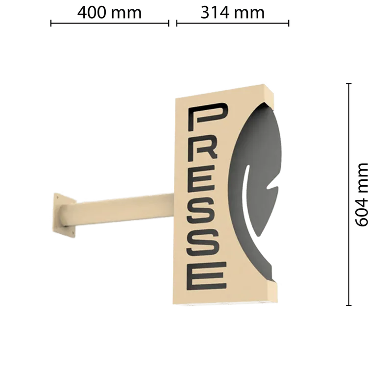 enseigne presse monument historique taille petite